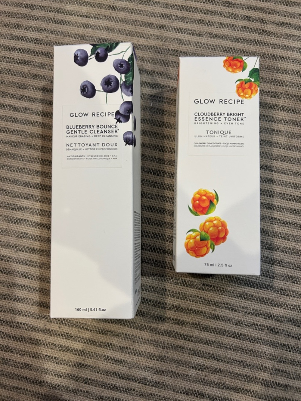 NEW glow recipe cleanser and toner!!